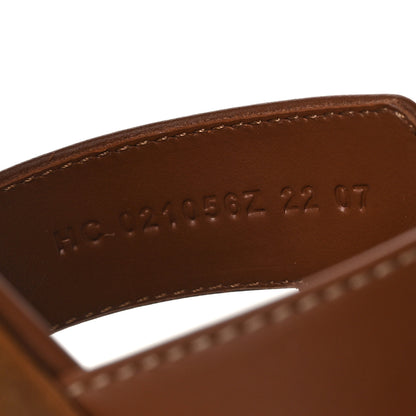Hermes Box Calfskin Oran Sandals 37.5 Gold 8 of 8