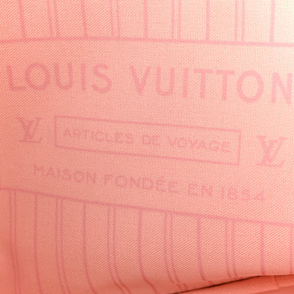 Louis Vuitton Damier Azur Neo Neverfull MM Rose Ballerine 8 of 16