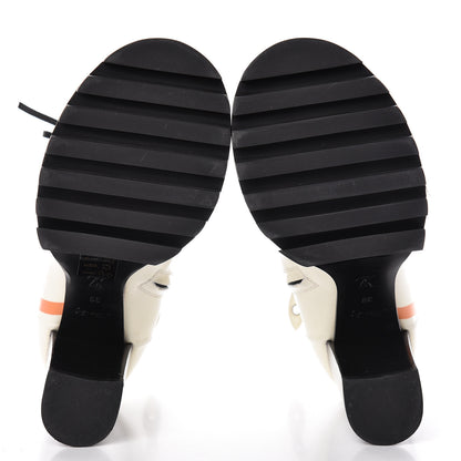 Louis Vuitton Patent Calfskin Spaceship Star Trail Ankle Boots 39 White 9 of 14