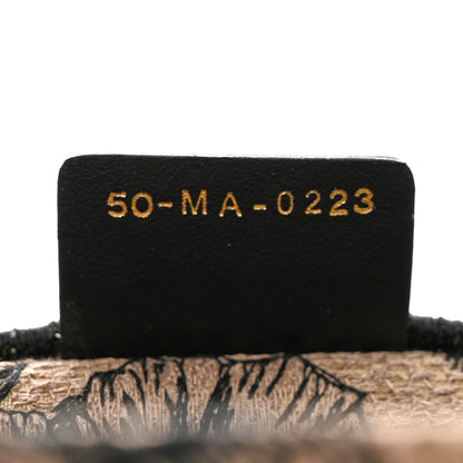 Christian Dior Canvas Embroidered Large Dioriviera Toile De Jouy Book Tote Black 7 of 10