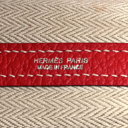 Hermes Negonda Garden Party 30 MM Rouge Casaque 6 of 9