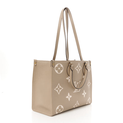 Louis Vuitton Empreinte Monogram Giant Onthego MM  Tourterelle Creme 1 of 8