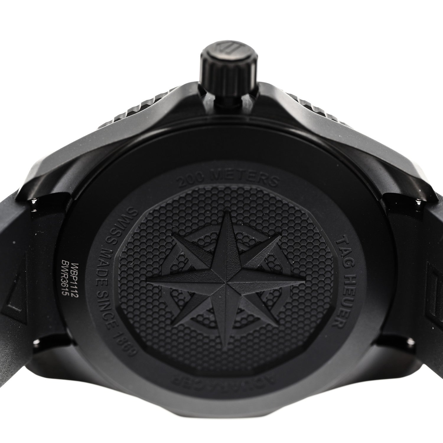 Tag Heuer Stainless Steel Rubber 40mm Aquaracer Professional 200 Solargraph Quartz Watch Black WBP1112 4 of 5