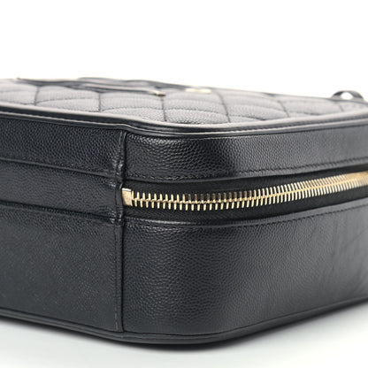 Chanel Caviar Quilted Medium CC Filigree Vanity Case Black 9 of 13