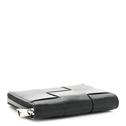 Bottega Veneta Nappa Maxi Intrecciato Zip Around Wallet Black 4 of 11