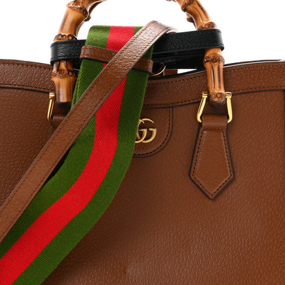 Gucci Wonka Grain Calfskin Small Diana Tote Bag Cuir Black 7 of 10