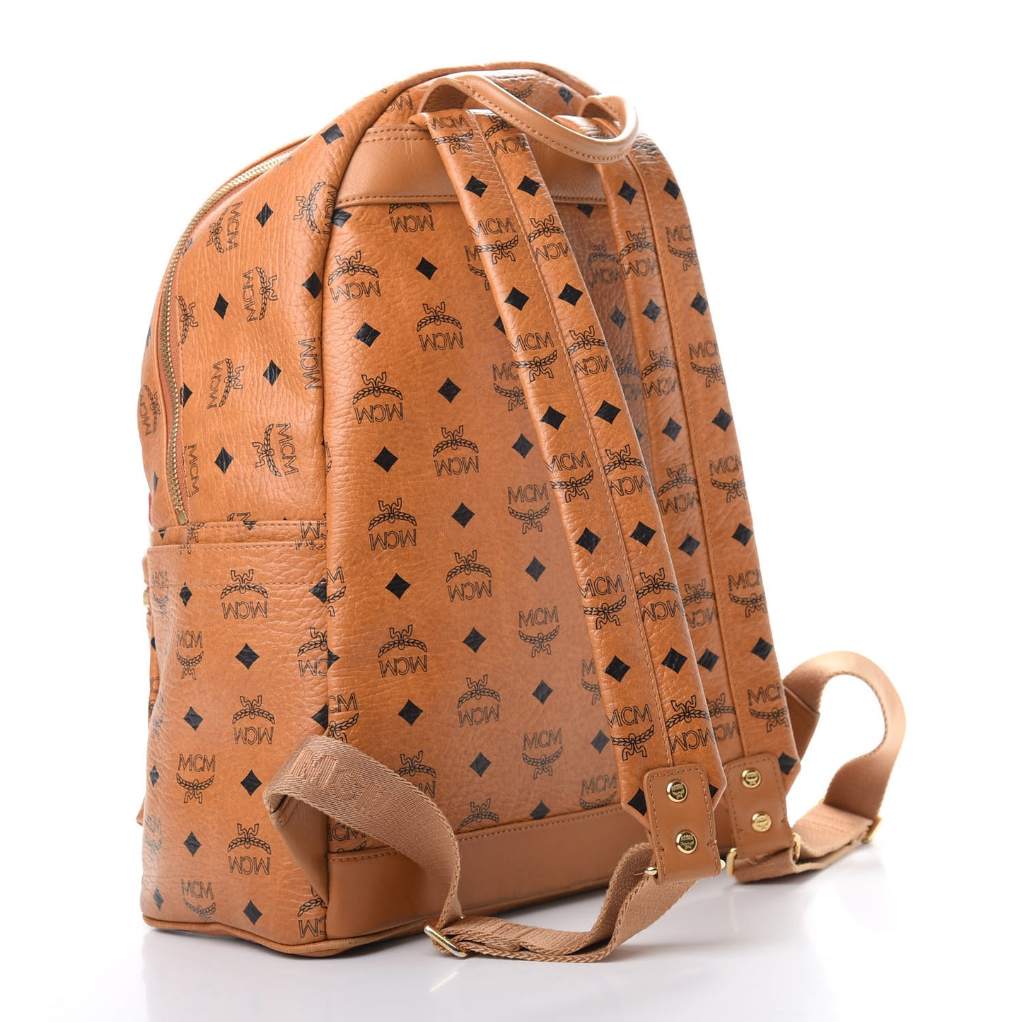 Visetos Studded Medium Stark London Olympic Backpack Cognac
