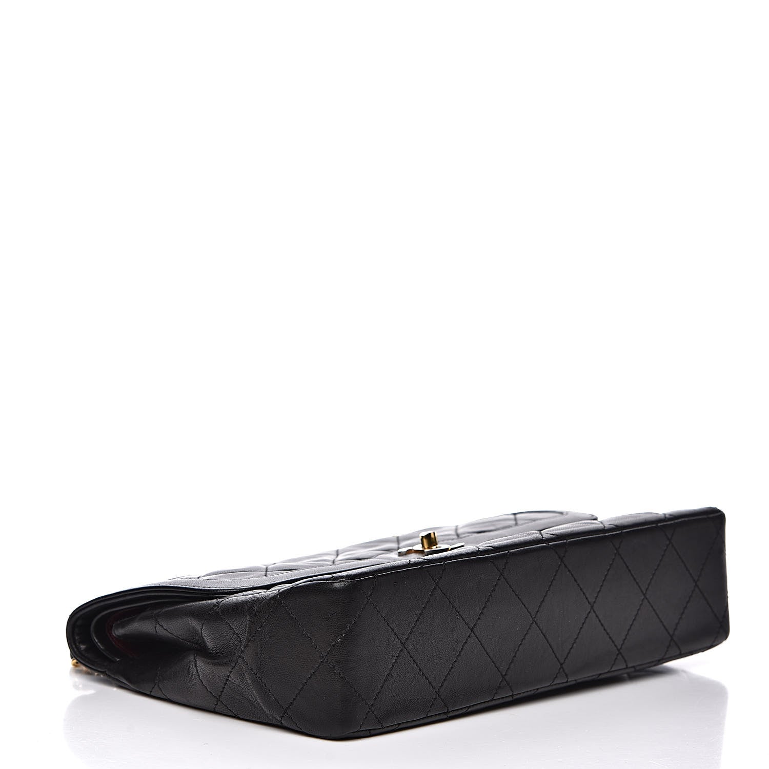 Chanel Lambskin Quilted Medium Double Flap Black 4 of 17