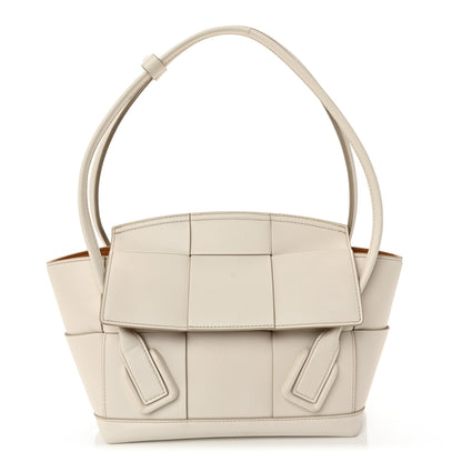 Bottega Veneta French Calfskin Maxi Intrecciato Arco 33 Bianco 1 of 9