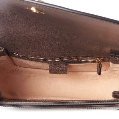 Gucci GG Supreme Monogram Web Small Ophidia Flap Messenger Bag Brown 7 of 10