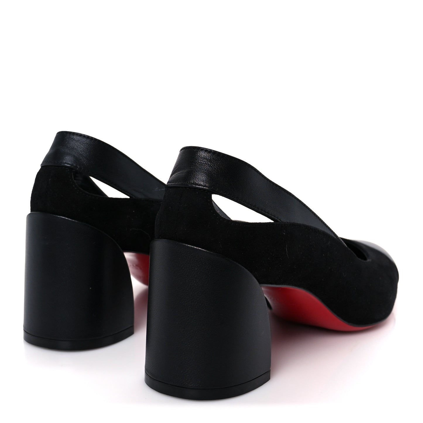 Suede Calfskin Miss Duvette 55mm Cap Toe Pumps 37.5 Black