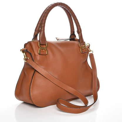 Chloe Calfskin Medium Marcie Satchel Tan 4 of 8