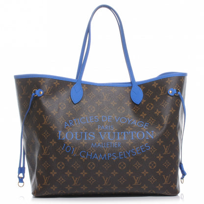 Louis Vuitton Monogram Articles de Voyage Ikat Neverfull GM Grand Blue 1 of 7