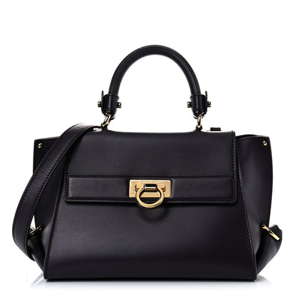 Salvatore Ferragamo Calfskin Sofia Shoulder Bag Purple 1 of 16