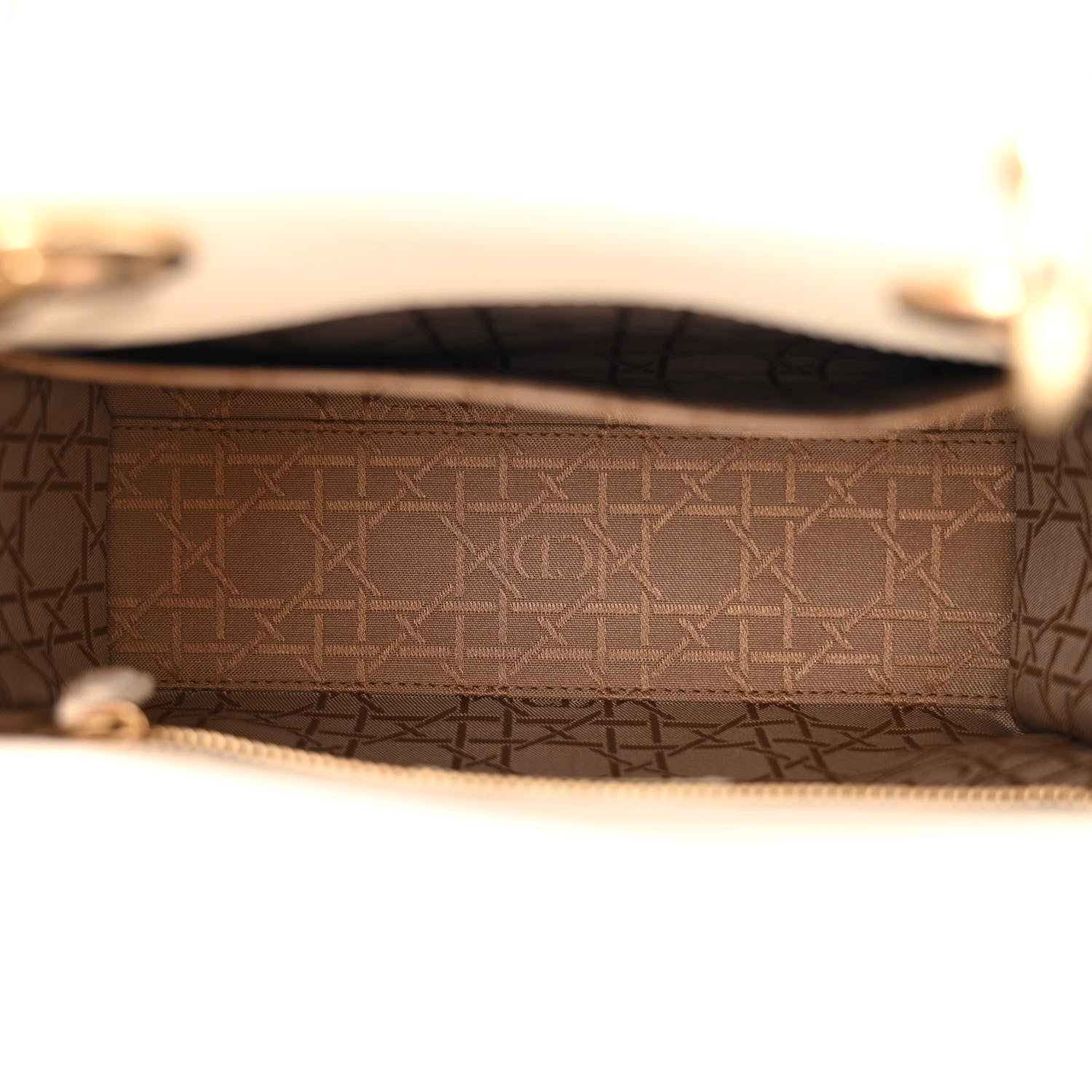 Christian Dior Lambskin Cannage Small My ABCDior Lady Dior White 5 of 11