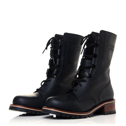 Christian Dior Calfskin Dior Quest 35mm Hiking Boots 38.5 Black 3 of 8