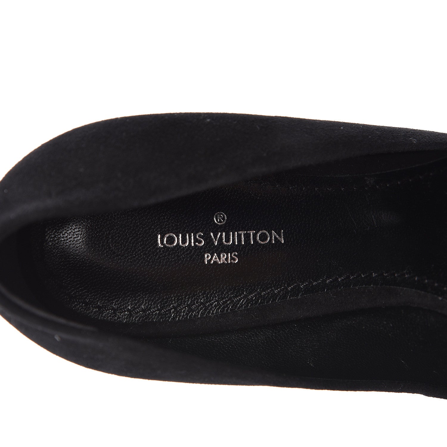 Louis Vuitton Rendez Vous Suede Pumps 35 Black 8 of 9