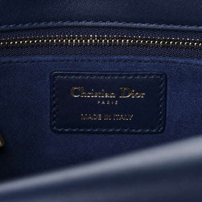 Christian Dior Lambskin Cannage CD Lock Flap Bag Navy 6 of 12