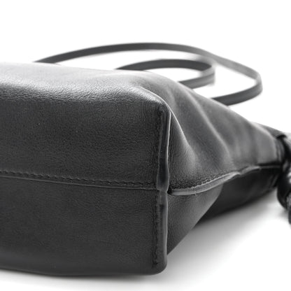 Loewe Calfskin Mini Flamenco Knot Clutch Black 9 of 9