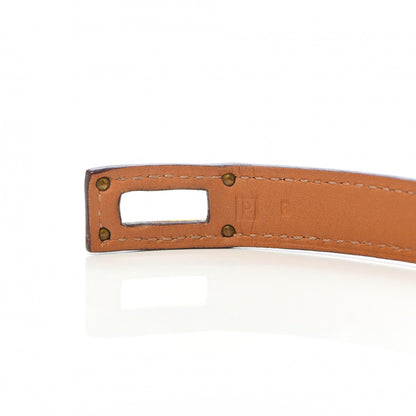 Hermes Epsom Kelly Double Tour Bracelet S Rouge Casaque 6 of 7