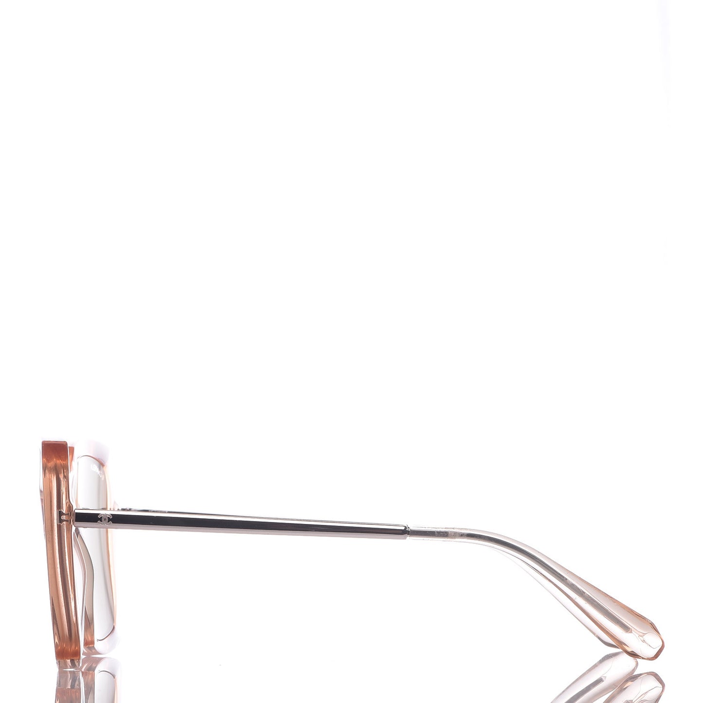 18K Pink Gold Mirror Square Sunglasses 6051 Pink