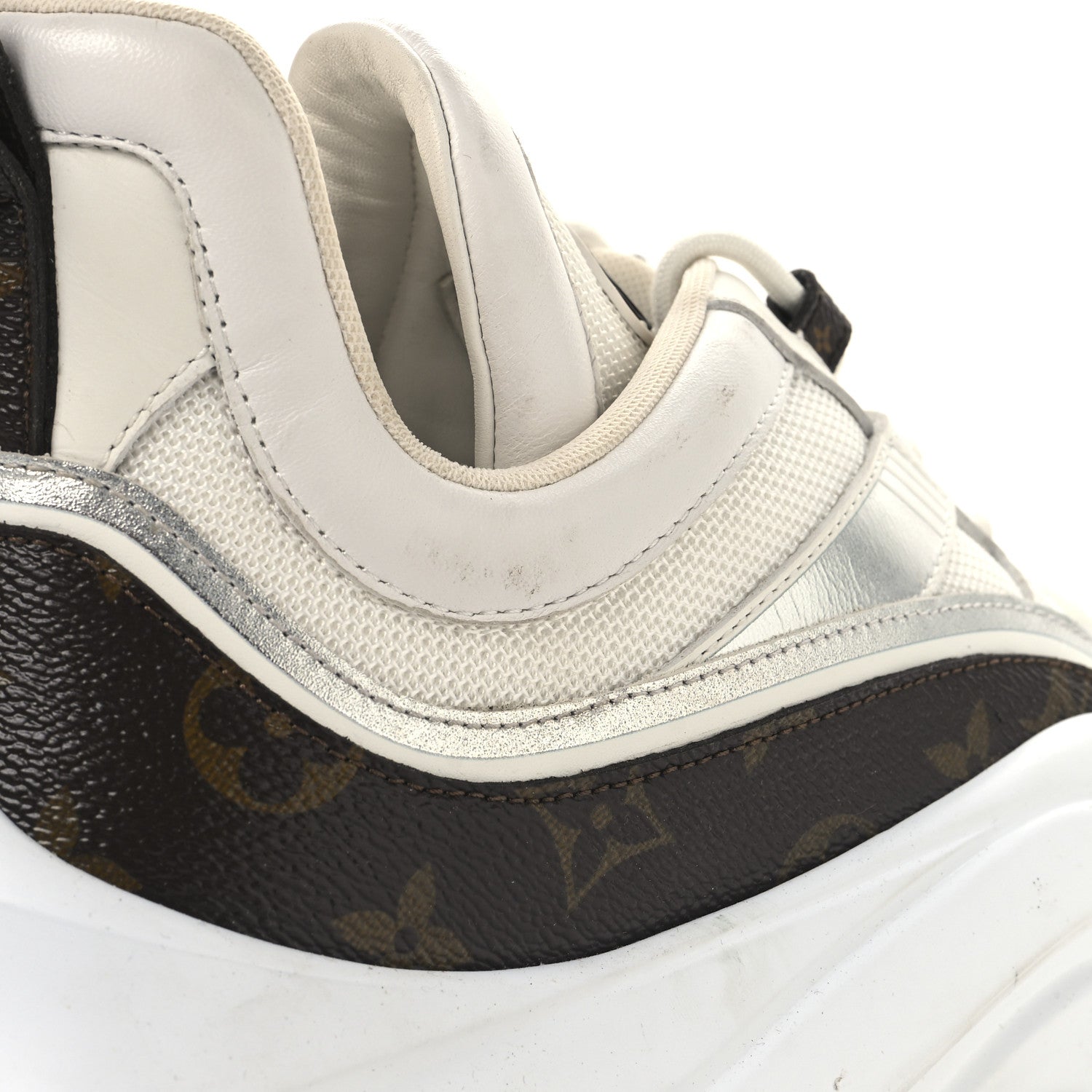 Louis Vuitton Calfskin Monogram Mens LV Archlight 2.0 Platform Sneakers 9 White 11 of 11
