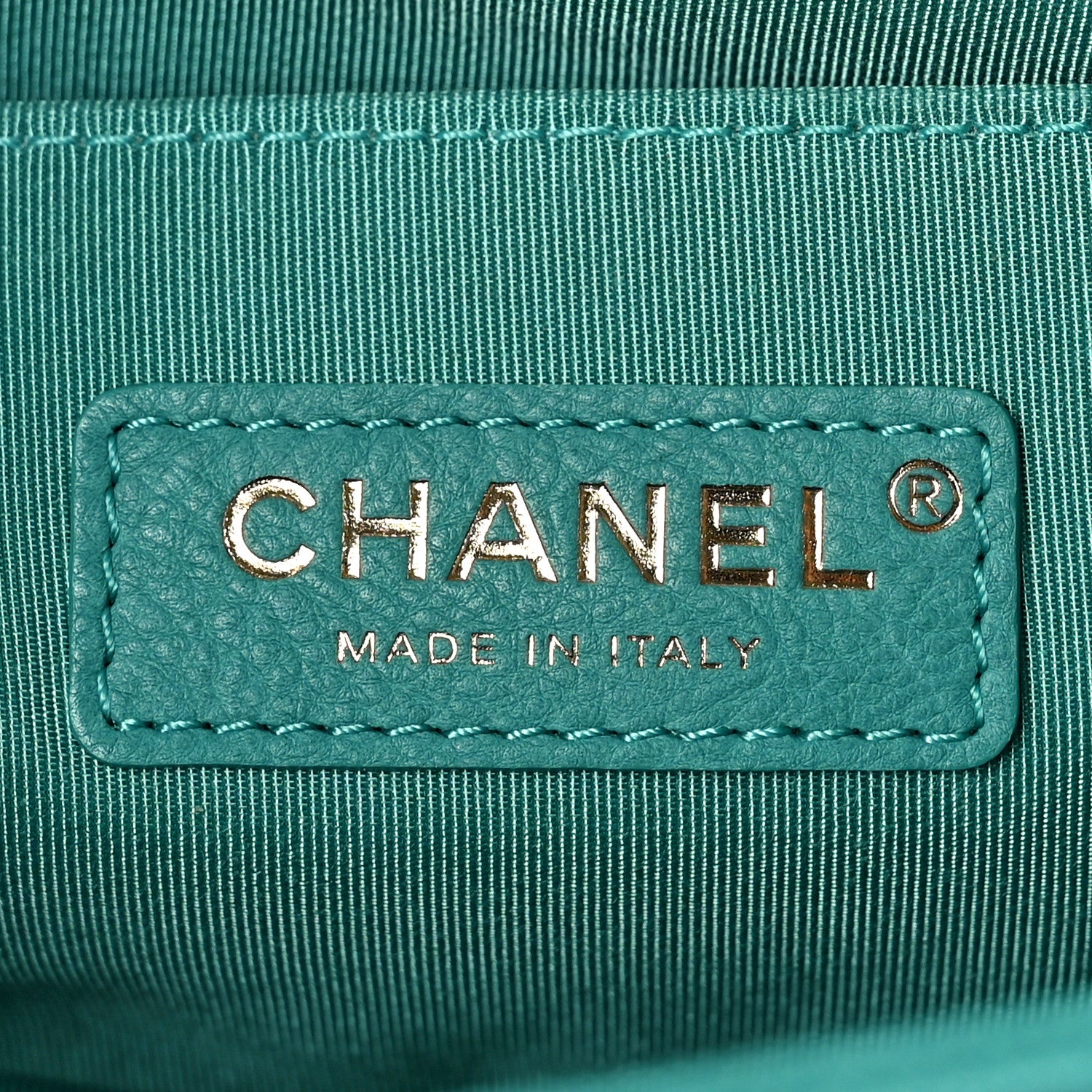 Chanel Caviar Chevron Quilted Medium Boy Flap Turquoise 5 of 8