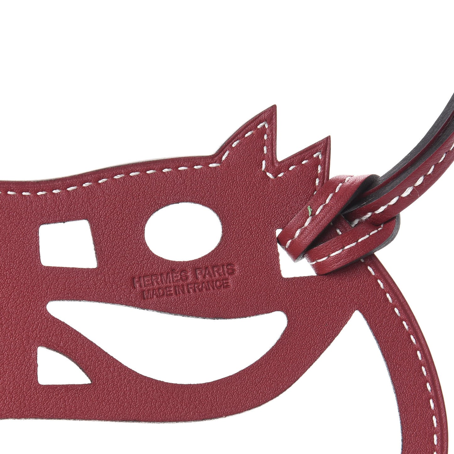 Swift Paddock Cheval Horse Bag Charm Rouge Grenat