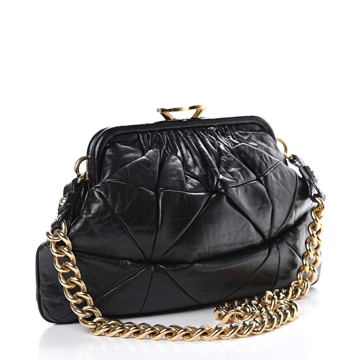Marc Jacobs Calfskin Patchwork Little Stam Black 2 of 9