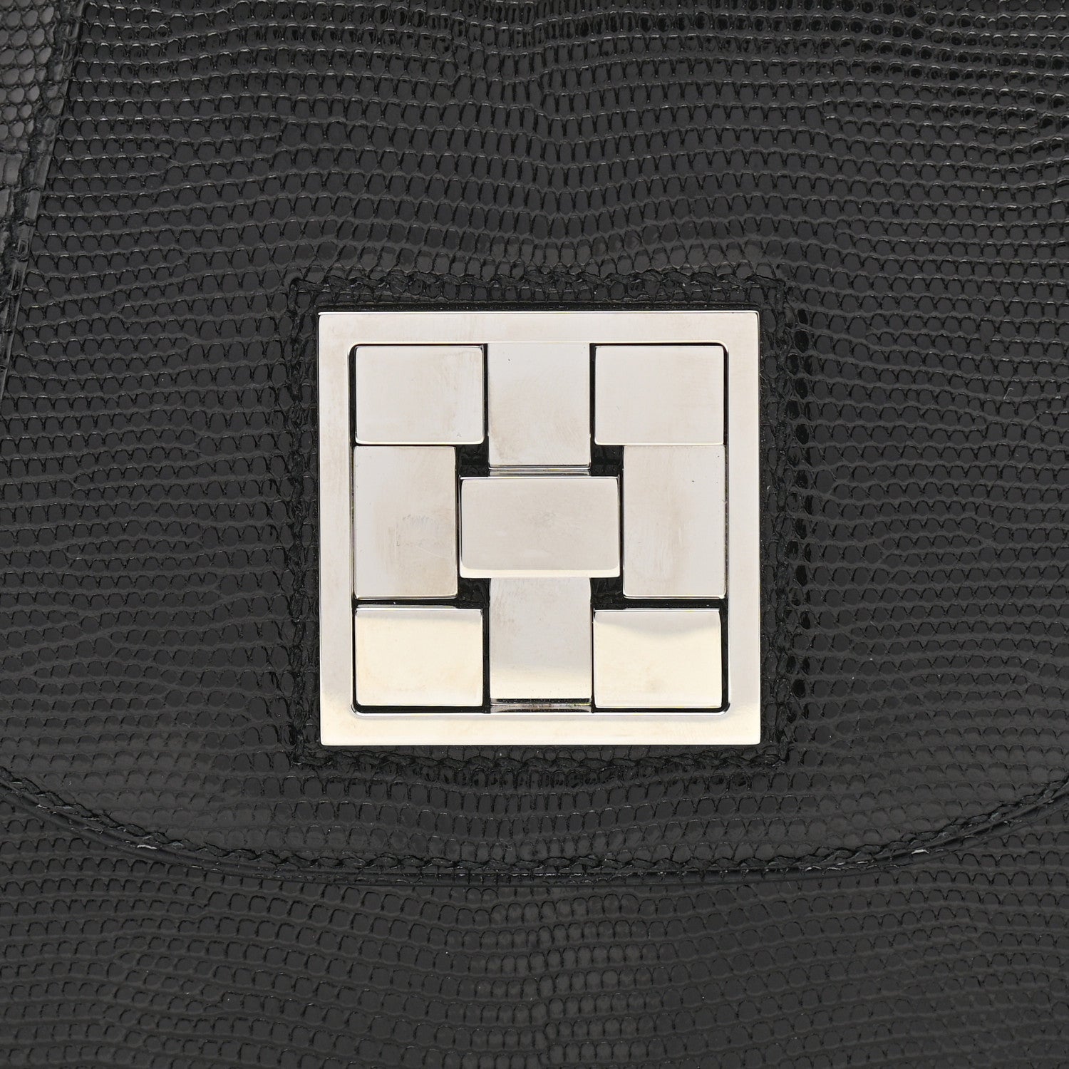 Hermes Lizard Mosaique Au 24-17 Black 8 of 10