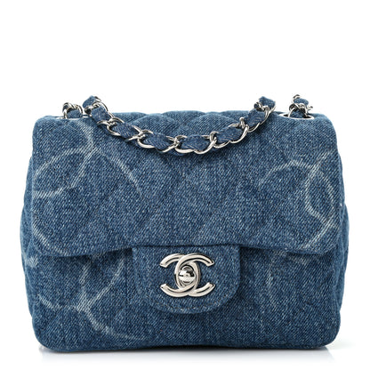 Chanel Denim CC Quilted Mini Square Flap Blue 1 of 9