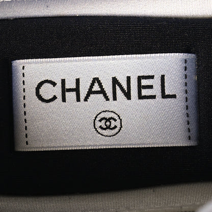 Chanel Fabric Laminated Calfskin Stretch CC Sneakers 38.5 White Silver 7 of 8