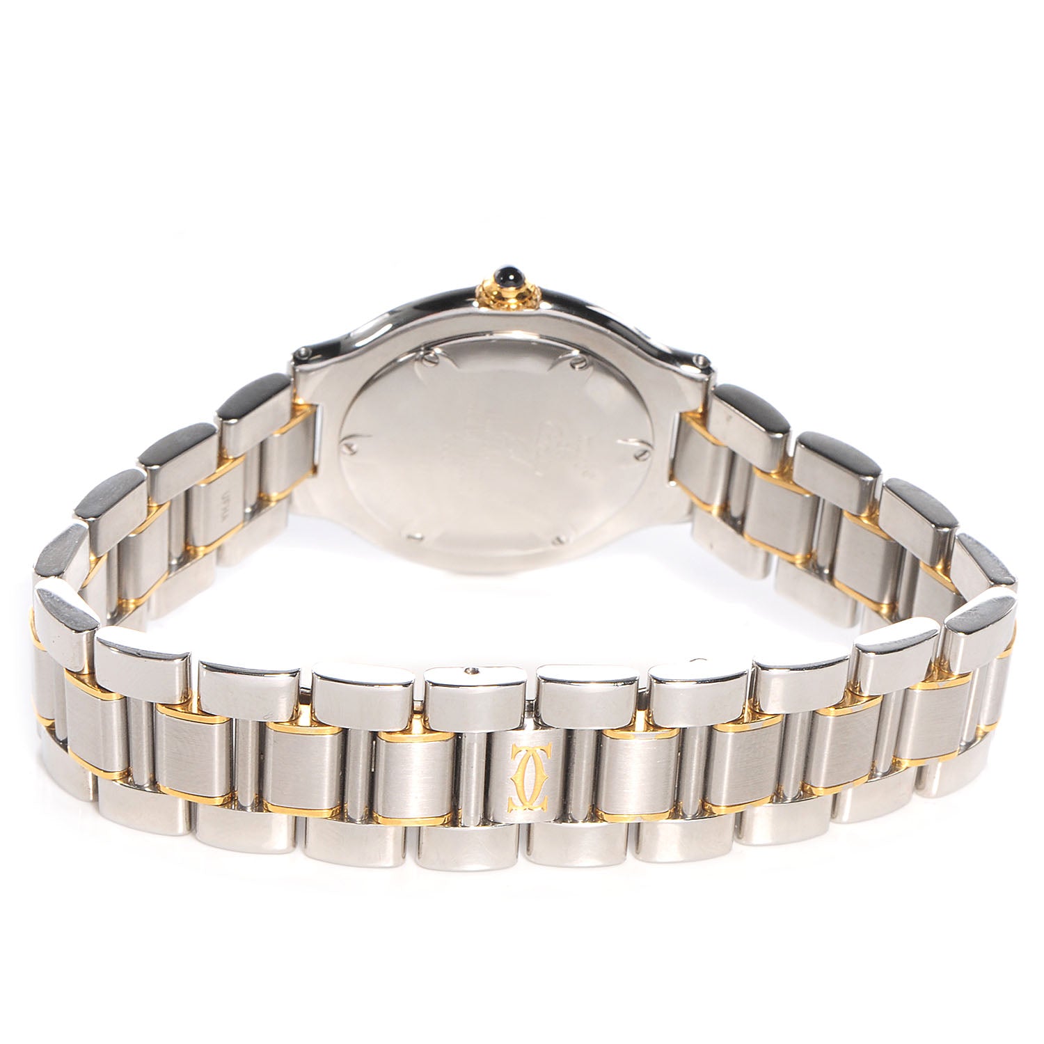 Cartier Stainless Steel 18K Yellow Gold 31mm Must De 21 Quartz Watch 3 of 7