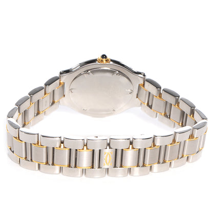 Cartier Stainless Steel 18K Yellow Gold 31mm Must De 21 Quartz Watch 3 of 7