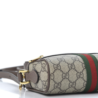 Gucci GG Supreme Monogram Web Mini Ophidia Shoulder Bag Brown 5 of 10