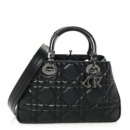 Christian Dior Calfskin Cannage Medium The Lady 95.22 Black 1 of 10