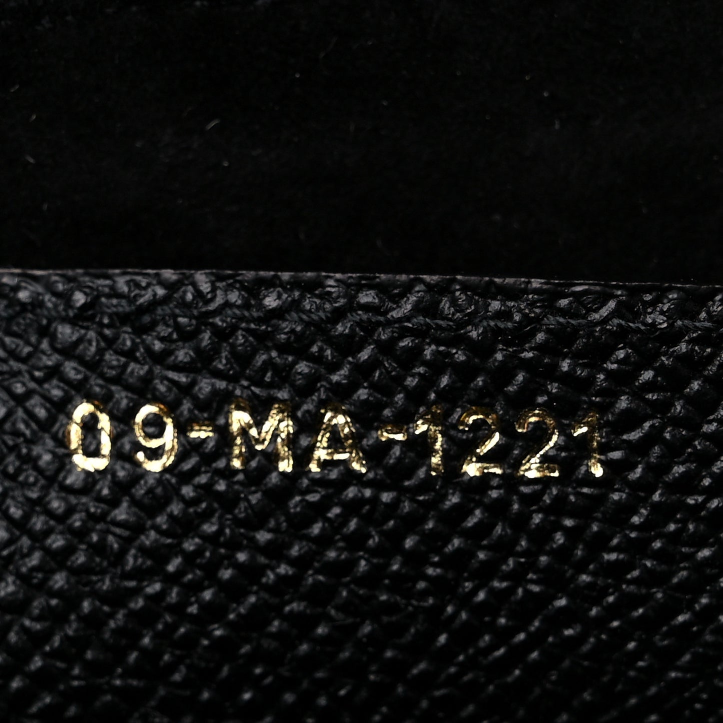 Grained Calfskin Saddle Bag Black