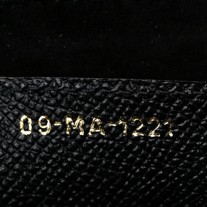 Christian Dior Grained Calfskin Saddle Bag Black 7 of 10