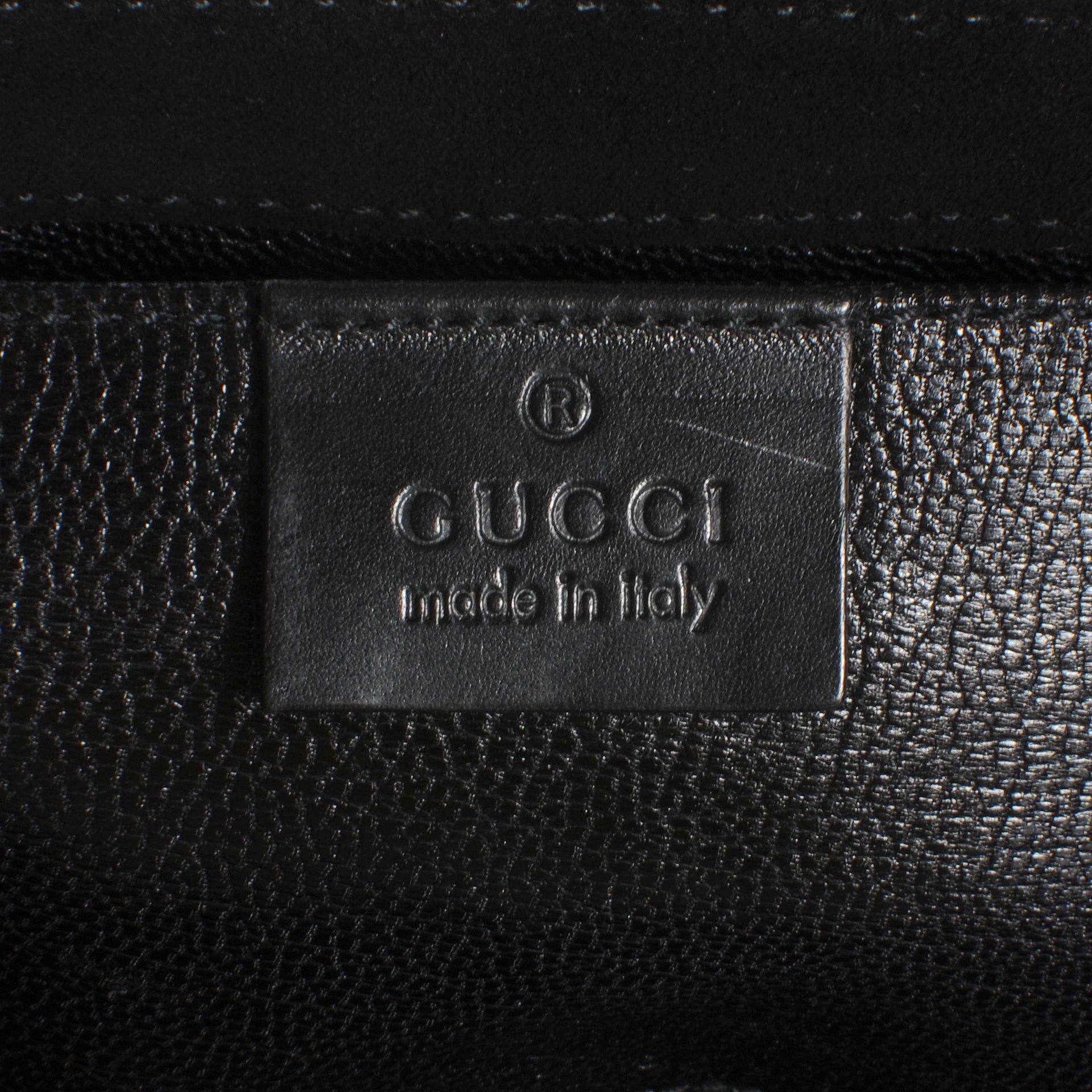Gucci Suede Studded Horsebit Clutch Bag Black 5 of 7