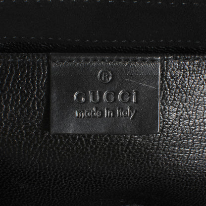 Gucci Suede Studded Horsebit Clutch Bag Black 5 of 7