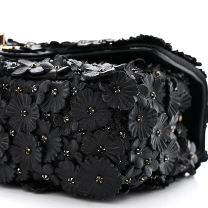 Chanel Lambskin Small Camellia Flap Black 10 of 11