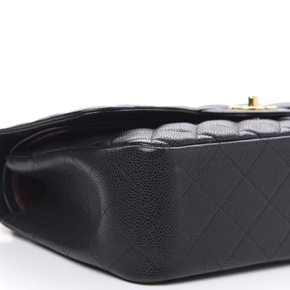 Chanel Caviar Quilted Jumbo Double Flap Black 8 of 10