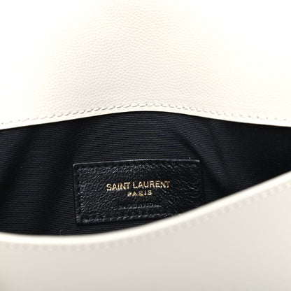 Saint Laurent Smooth Shiny Calfskin Medium Uptown Pouch Crema Soft 6 of 6