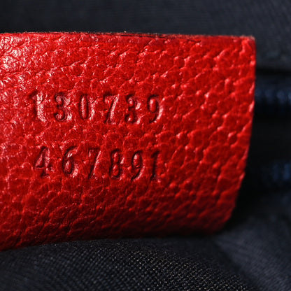 Gucci Monogram Small Abbey Tote Navy Red 7 of 10