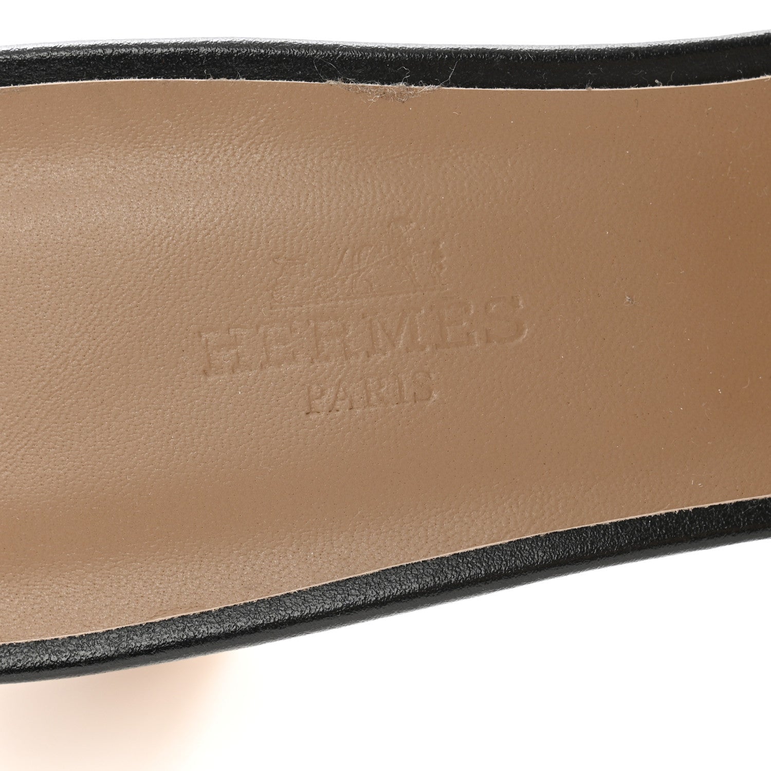Hermes Calfskin Oasis Sandals 41.5 Black 7 of 9