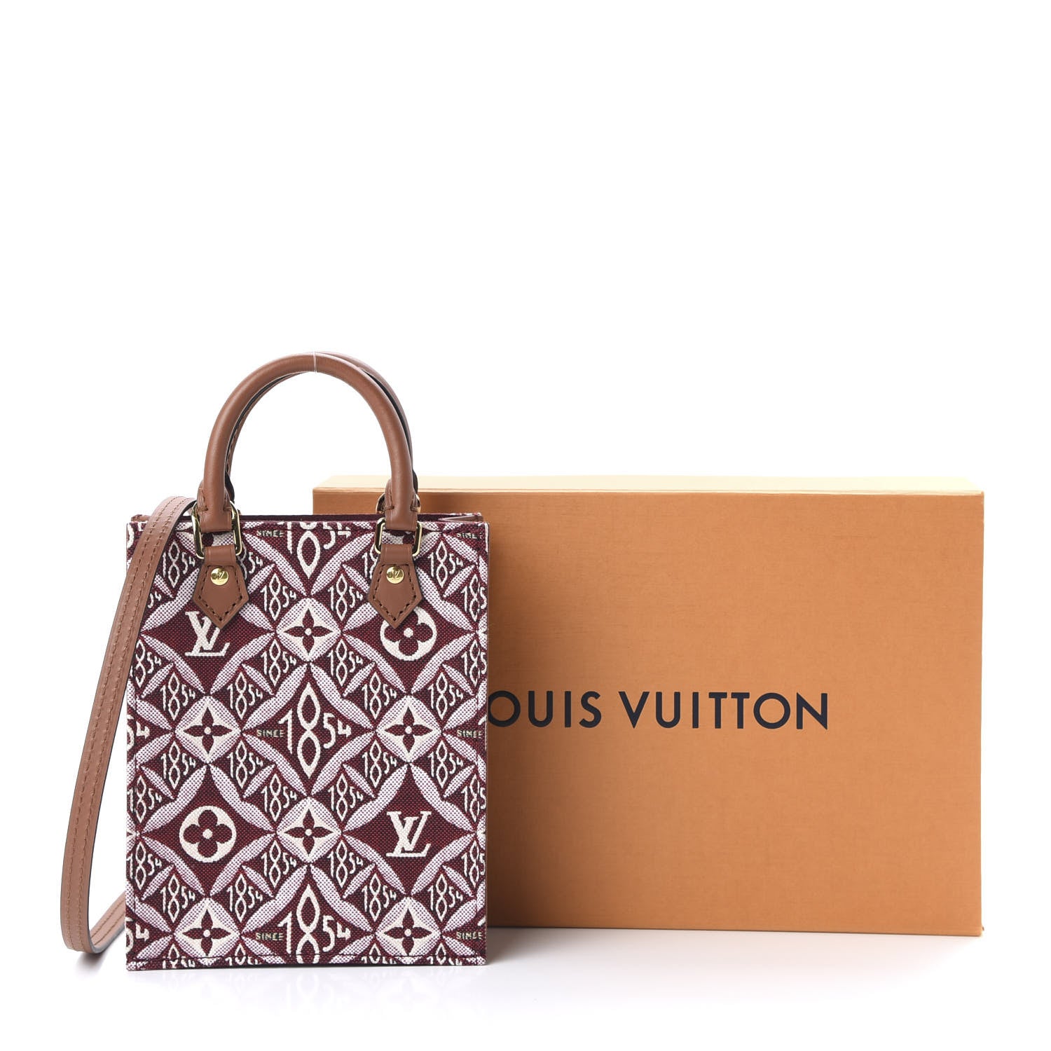 Louis Vuitton Jacquard Since 1854 Petit Sac Plat Bordeaux 10 of 10