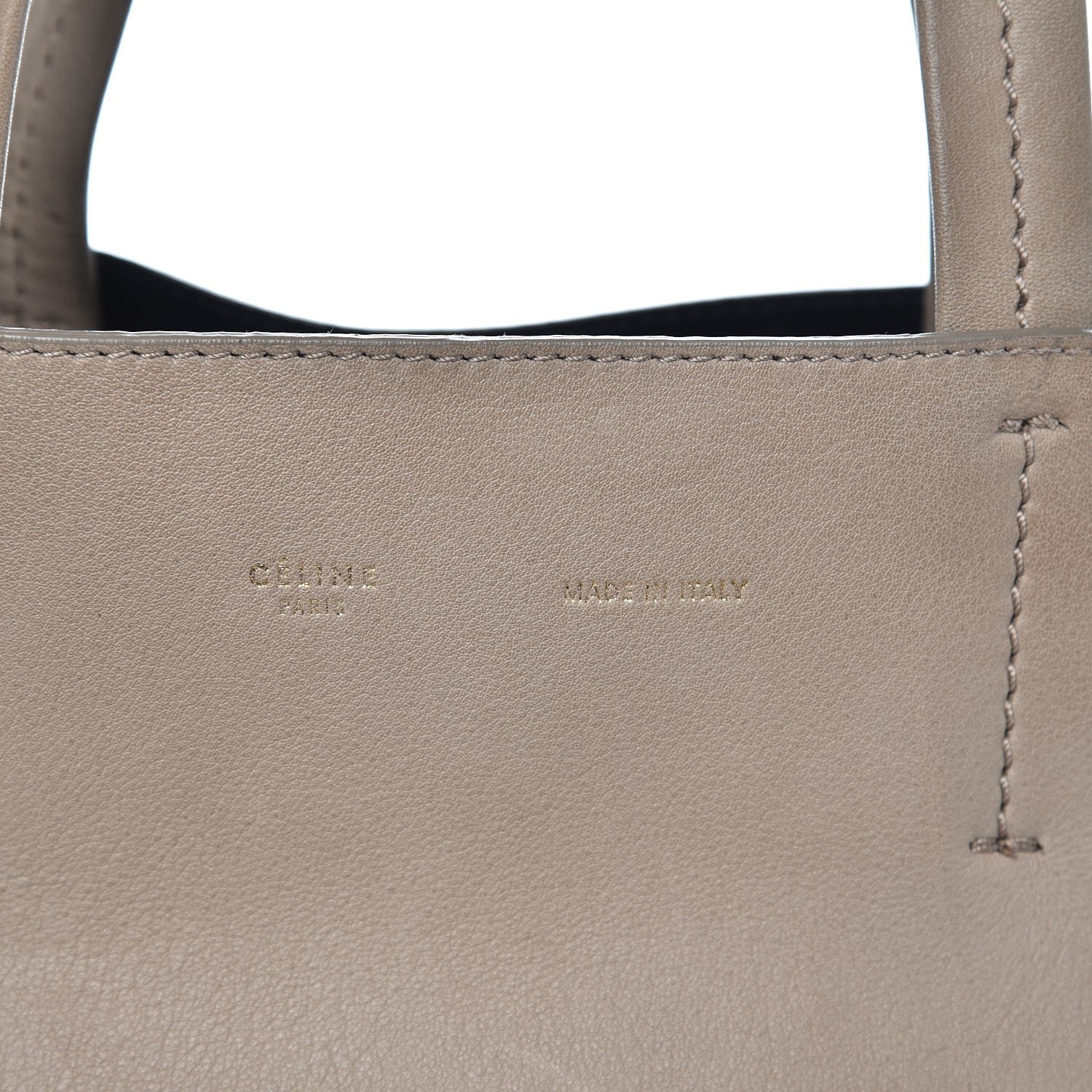 Celine Lambskin Horizontal Cabas Beige 6 of 16