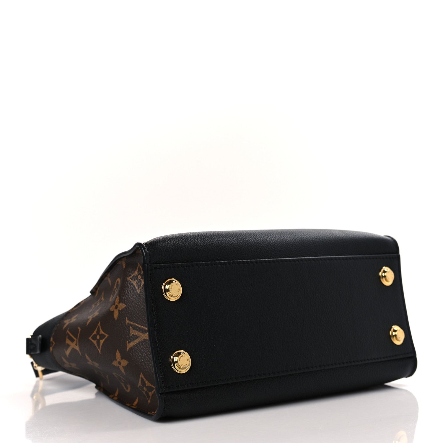 Louis Vuitton Calfskin Monogram On My Side PM Black 4 of 8
