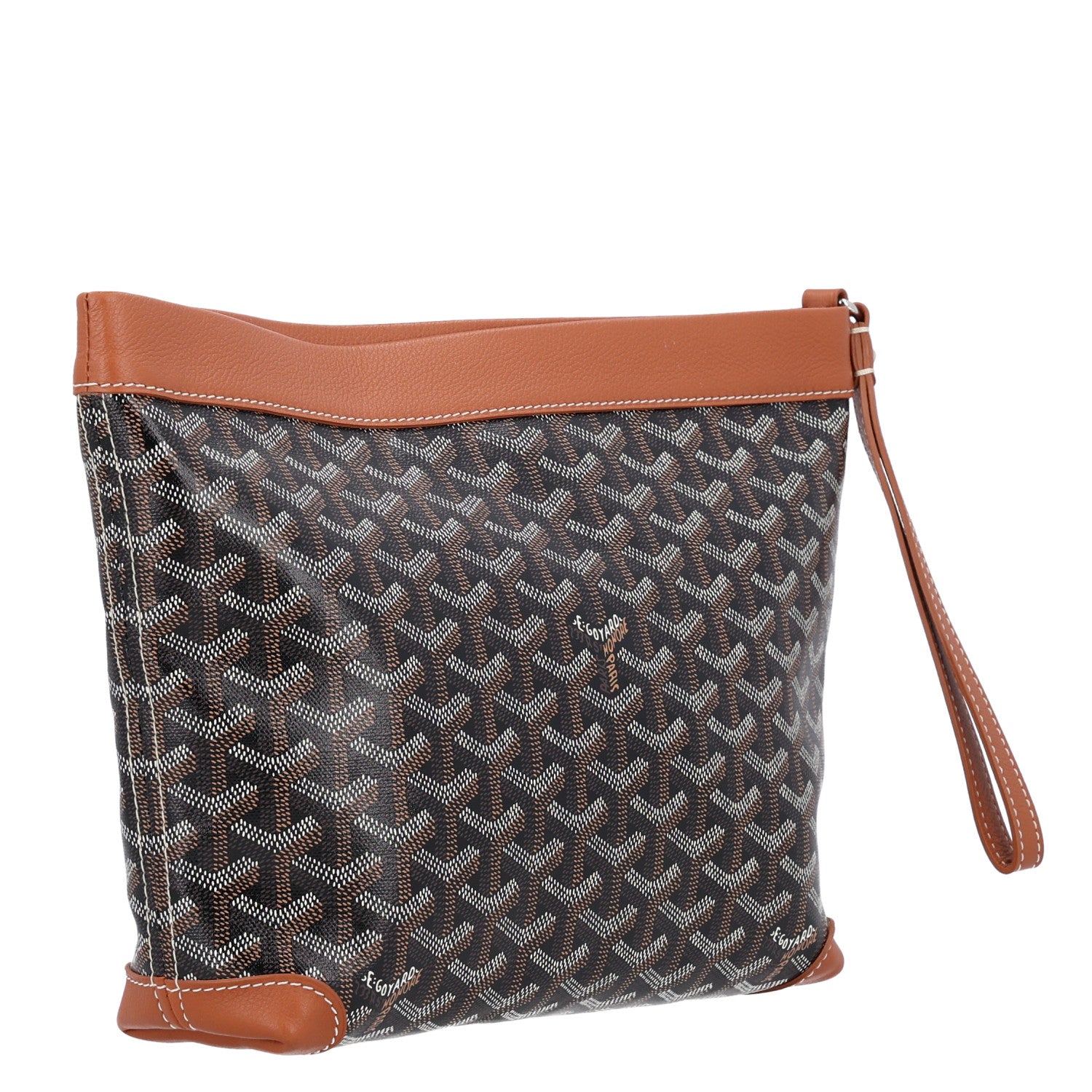 Goyard Goyardine Conti Pouch Black Gold 3 of 9