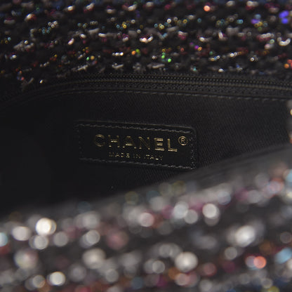 Chanel Tweed Sequin Mini Coco Handle Flap Black 6 of 11